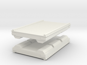 Wooden Pier Deck (x2) 1/120 in White Natural Versatile Plastic