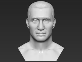 Wladimir Klitschko bust in White Natural Versatile Plastic