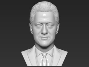 Bill Clinton bust in White Natural Versatile Plastic