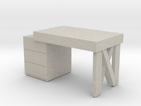 Modern Miniature 1:48 Dressing Table in Natural Sandstone: 1:48 - O