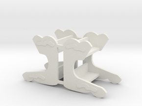 MGR Bench X2 in White Natural Versatile Plastic