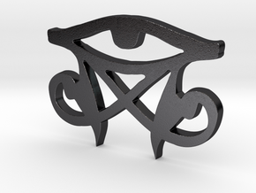 Nun Cyclosis Supreme 3rd Eye in Polished and Bronzed Black Steel: Medium