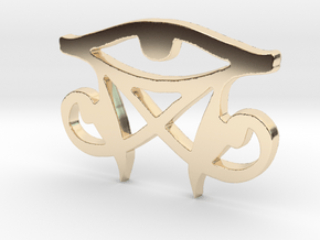 Nun Cyclosis Supreme 3rd Eye in 14k Gold Plated Brass: Large