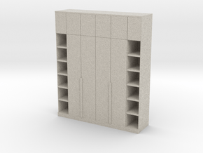 Modern Miniature 1:48 Hallway Furniture in Natural Sandstone: 1:48 - O