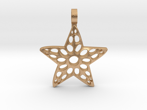 Sea Star Pendant in Natural Bronze