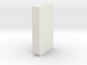 Modern Miniature 1:24 Hallway Furniture in White Natural Versatile Plastic: 1:24