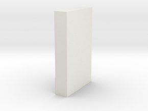 Modern Miniature 1:24 Hallway Furniture in White Natural Versatile Plastic: 1:24