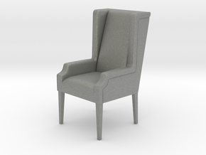 Miniature 1:24 Armchair in Gray PA12: 1:24