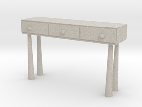 Modern Miniature 1:12 Console in Natural Sandstone: 1:12