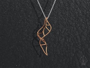 ERO3 Necklace  in Polished Bronze