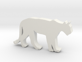 Mountain Lion Game Piece | Plethora Game in White Natural Versatile Plastic