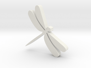 Dragonfly Game Piece in White Natural Versatile Plastic