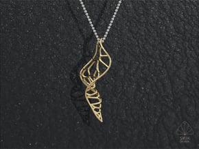 ERO2 Necklace  in 14k Gold Plated Brass