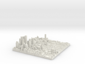 3D London Puzzle Architect in White Natural Versatile Plastic