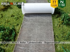 All-in-1 Roller "Landesstraße-Bogenverband" (N-T) in Gray Fine Detail Plastic