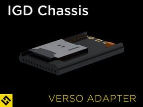 IGD Chassis - Verso Adapter in Black Natural Versatile Plastic