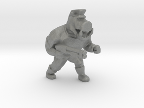Pigcop Classic miniature for games rpg scifi DnD in Gray PA12