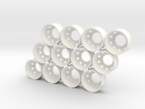 Lo/Tr-08-2020 Rims for Trailex-London in White Processed Versatile Plastic