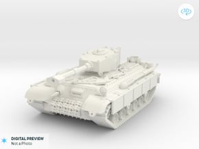 Vehicle Series: Generic Tank in White Natural Versatile Plastic
