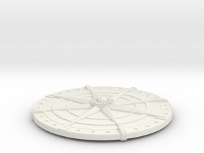 Compass Medallion in White Premium Versatile Plastic