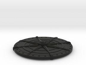 Compass Medallion in Black Premium Versatile Plastic