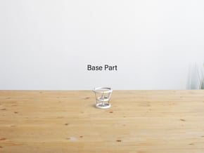 Levitating Anti Gravity Tensegrity 2 - Small Base in White Natural Versatile Plastic