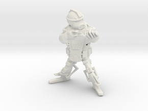 Imperial Guardian Weaponry Pose in White Natural Versatile Plastic