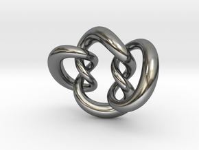 Knot A in Fine Detail Polished Silver