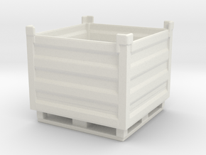 Palletbox Container 1/48 in White Natural Versatile Plastic
