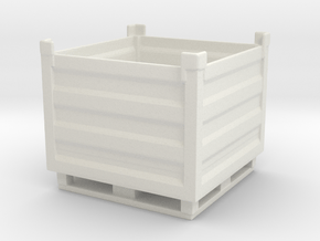 Palletbox Container 1/43 in White Natural Versatile Plastic