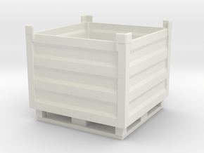 Palletbox Container 1/35 in White Natural Versatile Plastic