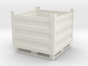 Palletbox Container 1/24 in White Natural Versatile Plastic