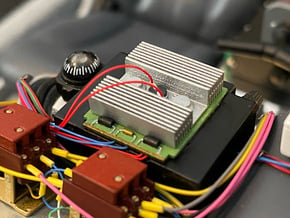 1:8 BTTF DeLorean Radio Heatsink in Smoothest Fine Detail Plastic