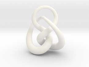 Knot F in White Processed Versatile Plastic
