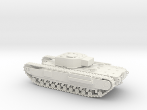 1/72 Scale Churchill Tank in White Natural Versatile Plastic