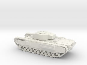 1/87 Scale Churchill Tank in White Natural Versatile Plastic
