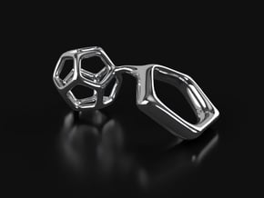 Dodeca Sculptural Ring in Polished Silver