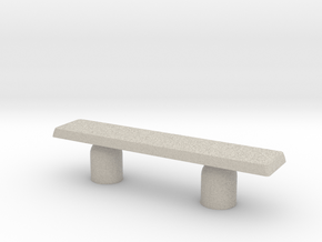 Modern Miniature 1:12 Sidetable in Natural Sandstone: 1:12