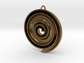 InFin Nautilus: Pendant - Large in Natural Bronze