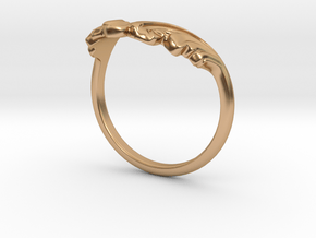Willow Crown Contour Ring in Polished Bronze: 5 / 49