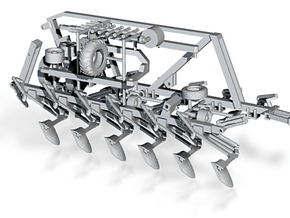 1/87th Salford Tandem Flex-trail Moldboard Plow in Tan Fine Detail Plastic