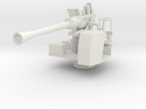 1/25 RN Single 40mm Bofors AA Gun in White Natural Versatile Plastic