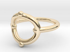 mini icon ring in 14k Gold Plated Brass