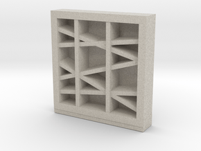 Modern Miniature 1:24 Rack in Natural Sandstone: 1:24