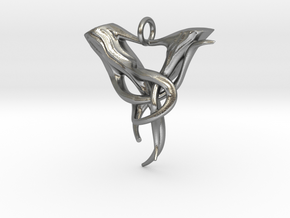 Elven Pendant "Airmid" in Natural Silver