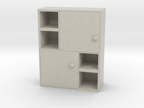 Modern Miniature 1:48 Sideboard in Natural Sandstone: 1:48 - O
