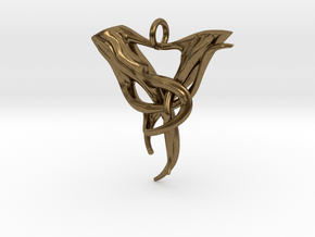 Elven Pendant "Airmid" in Natural Bronze