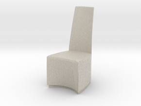 Modern Miniature 1:12 Chair in Natural Sandstone: 1:12