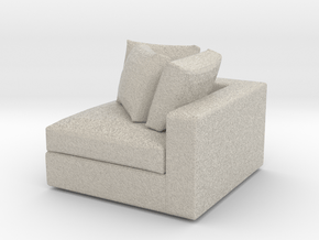 Miniature 1:48 Sofa in Natural Sandstone: 1:48 - O