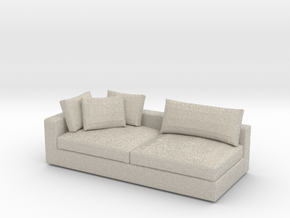 Miniature 1:48 Sofa in Natural Sandstone: 1:48 - O